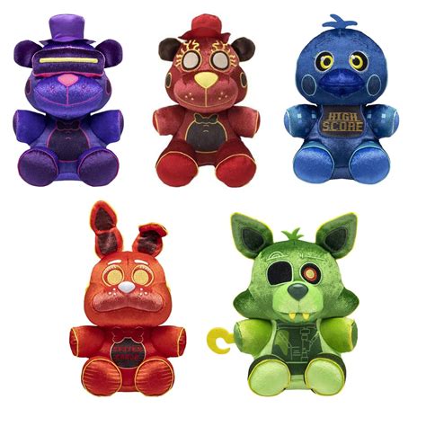 Set 5 High Score Plush - 8" Chica Freddy Foxy Bonnie Five Night at ...