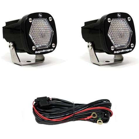 Baja Designs® S1 LED 2-inch Pod Lights (Work/Scene) Pair w/Wire Harness