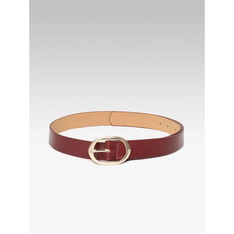 Buy Twenty Dresses By Nykaa Fashion Statement Oval Maroon Belt Online
