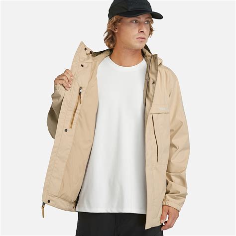 Benton Waterproof Shell Jacket for Men in Beige