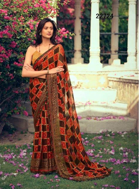 Sanskar Rahi Stp-22724 Brown Brasso Saree – SANSKAR