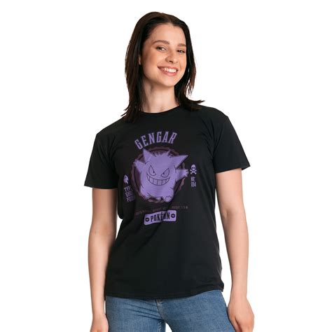 Pokemon - T-shirt de collège Gengar noir | Elbenwald