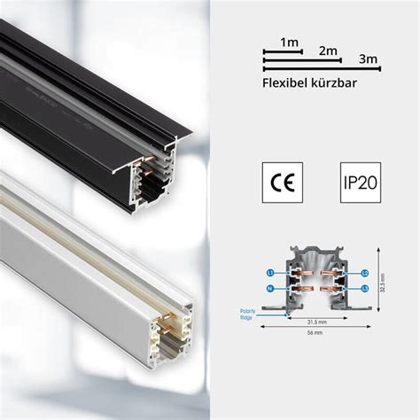 NORDIC ALUMINIUM NORDIC | GLOBAL TRAC PRO | 1m | 3-Phasen Stromschien