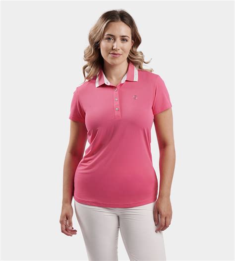 Ladies Couture Polo In Pink | Golf Polo Shirt For Women | Druids
