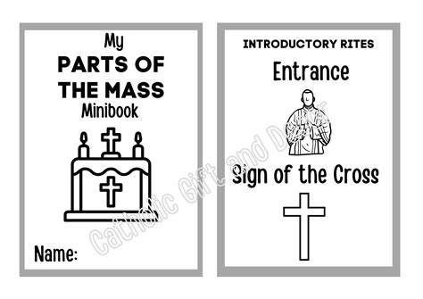 Parts Of The Catholic Mass Worksheet