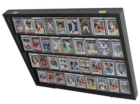 DisplayGifts Pro UV 36 Graded Sports Card Display Case for Football ...