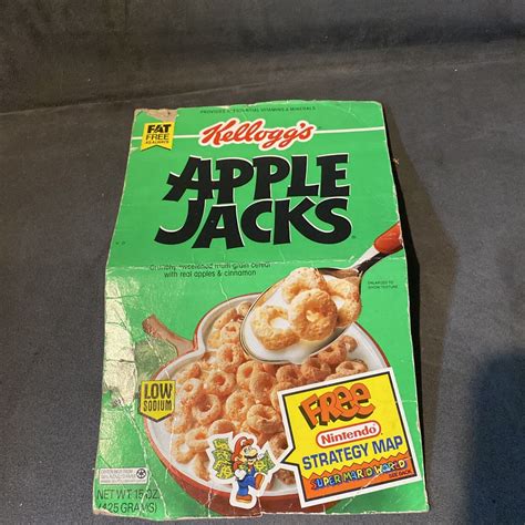Kellogg's Apple Jacks Cereal Box Super Mario | Ubuy India
