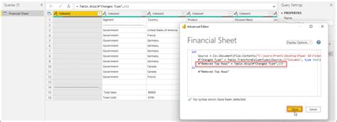 Image result for Power Query App End Files & Remove First Rows