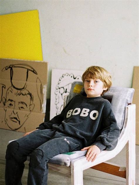 Bobo Choses Kids' Organic Cotton Blend Logo Graphic Sweatshirt, Dark Grey