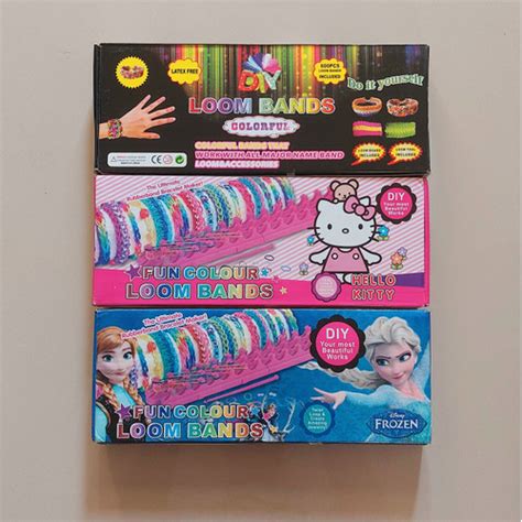 Jual DIY Loom Band Bands Kerajinan Gelang Karet Tangan Kotak Hitam ...