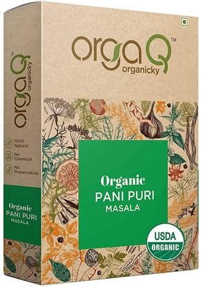 OrgaQ Organicky Organic Pani Puri (Golgappa) Masala Price in India ...