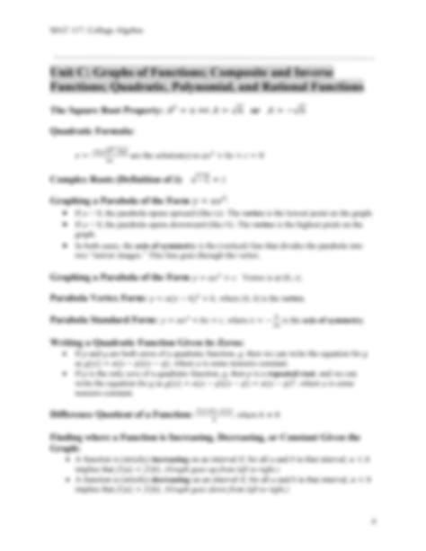 SOLUTION: Mat 117 formulas printable version 3 - Studypool