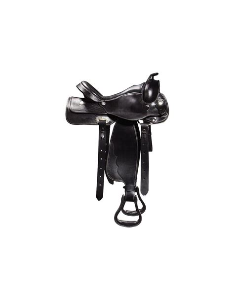 SILLA WESTERN JJ MODEL ASIENTO DE CUERO LISO