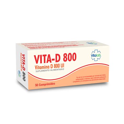 VITA D 800 UI 50 COMPRIMIDOS - Redfarma - Una Farmacia Online en Chile