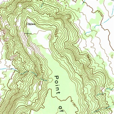 Point Of The Mountain, AZ (1971, 24000-Scale) Map by United States ...