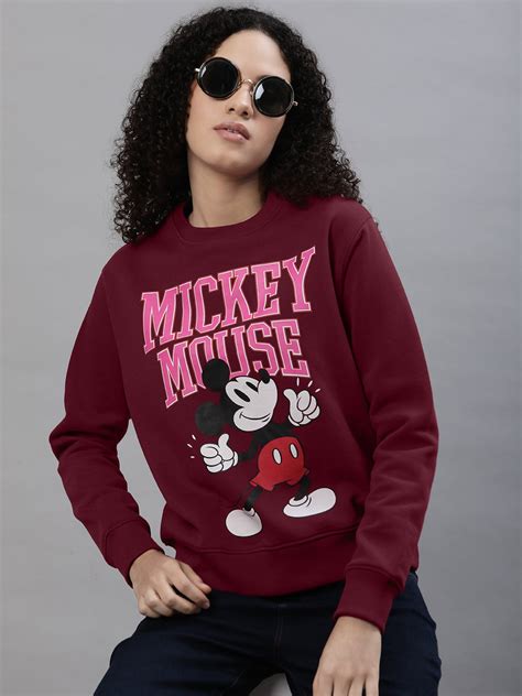 Mickey & Friends Relaxed Fit Sweatshirt For Women – Free Authority