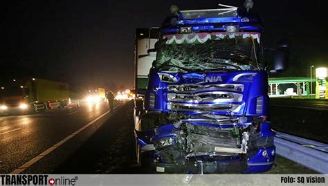 Opnieuw ongeval met vrachtwagen en auto op A67