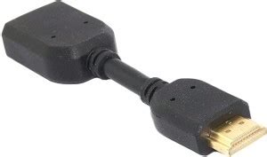 MIDRIB TV-out Cable 10 CM HDMI MALE TO HDMI FEMALE ADAPTER /EXTENSION ...