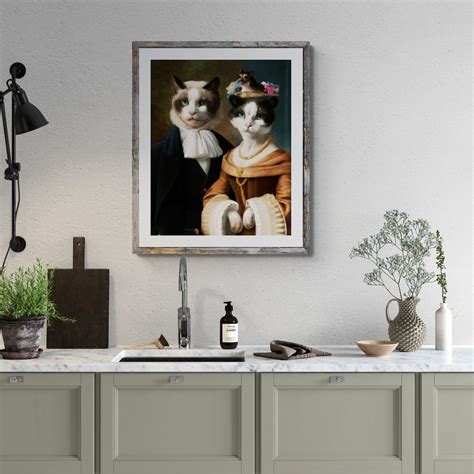 Renaissance Cat Print | Renaissance Cat Art | Cat Dressed in ...