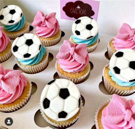 Pink and black zebra print cupcake tower with soccer and cheer cupcakes – Artofit