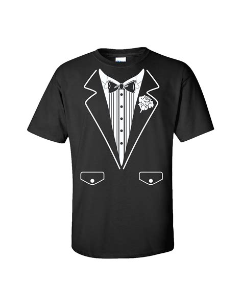 Trenz Shirt Company - Tuxedo T-Shirt Formal Tuxedo With Bowtie-Black ...