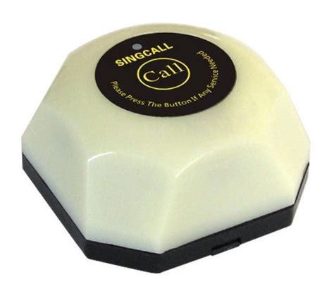 UBERSWEET® Wireless Calling System,White Single Call Button Guest Call ...