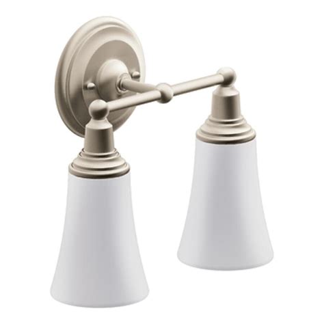 Moen Rothbury 11.96-in 2-Light Brushed Nickel Traditional Vanity Light ...