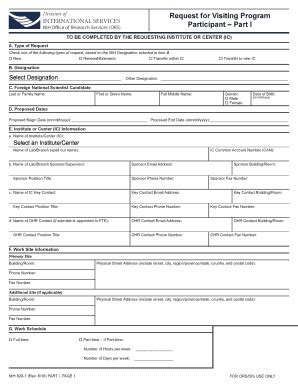 Fillable Online dis ors od nih NIH Form 829 Parts 1 and 2 - NIH ...
