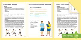 Athletics: Javelin Throw Techniques Card