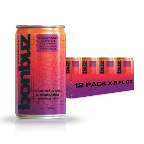 Amazon.com : Bonbuz Bad Enough Already 12pack Non Alcoholic Drinks ...