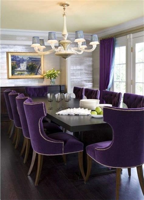 purple dining room set
