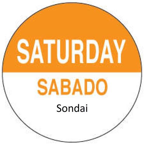 sábado en inglés y Como se pronuncia