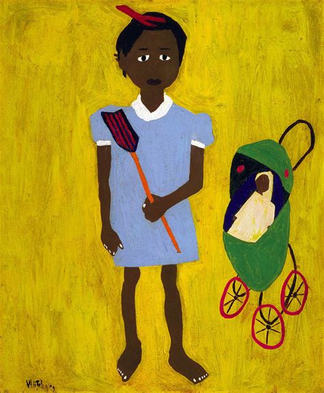 William H. Johnson - Lil Sis, 1944 | Miss Folly | William h johnson ...