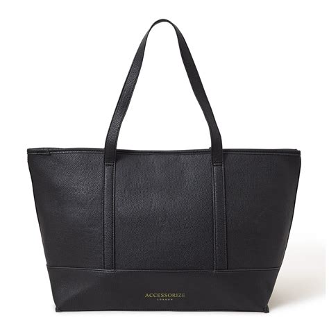 Buy Black Large 14 Inch Laptop Tote Bag - Accessorize India