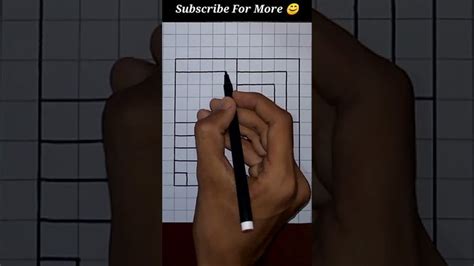 3D Optical Illusion Drawing😱 #shorts | Optical illusion drawing ...