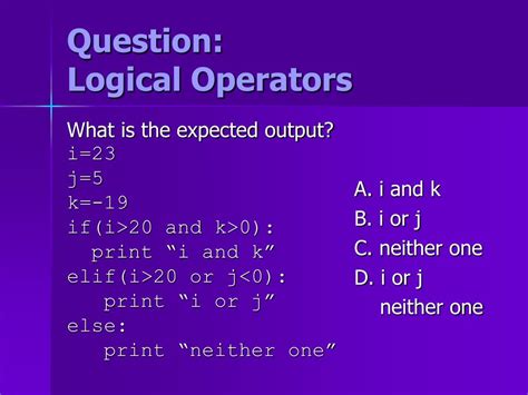 Logical Operators 的图像结果