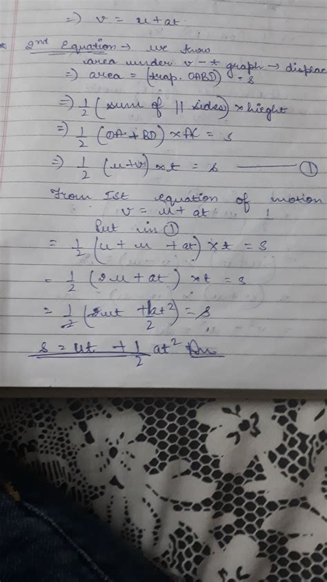 acceleration formula a=dv/dt=d^2/dt^2 how these can form - Brainly.in