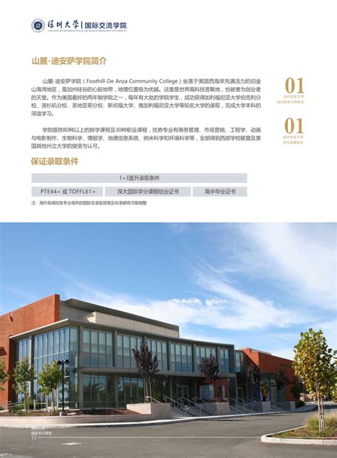 深圳大学国际交流学院,招生简章