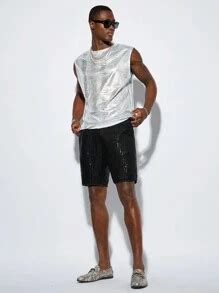 Manfinity ModaGents Men's Festival Knit Snake Print PU Wide Strap Black ...