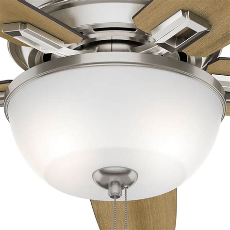 Hunter 53335 52 Donegan Ceiling Fan with Light Brushed  