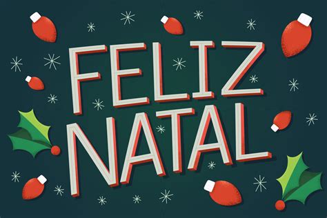 Merry Christmas Illustration in Brazilian Portuguese with christmas ...