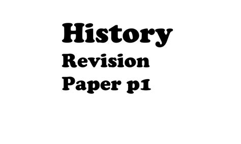 Image result for History Paper 1 Tips
