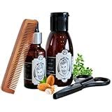 Buy Charcoal Grooming Kit By The Man Company | Packed In Elegant Wooden ...