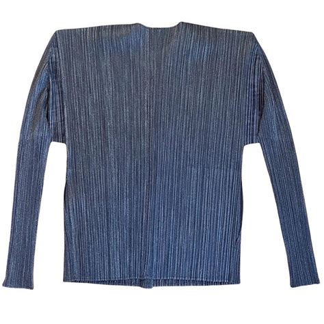 ISSEY MIYAKE PLEATS PLEASE CARDIGAN Navy colored... - Depop