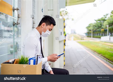 Asian Business Man Wear Face Mask Stock Photo 1724429446 | Shutterstock