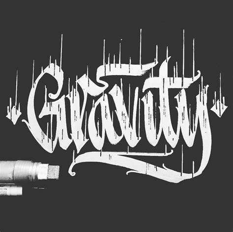 Floating Like Gravity: An Inspiring Lettering Piece