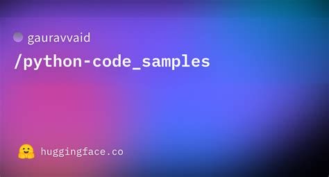 Python Code Samples 的图像结果
