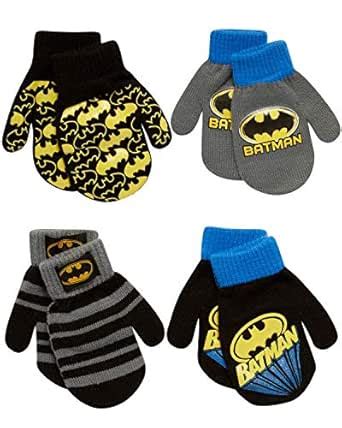 Buy DC Comics Assorted Superhero Designs 4 Pair Acrylic Mittens Set ...
