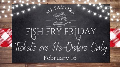 Family Fish Fry - Metamora Community, Marlene's Event Barn, Metamora ...