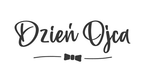 Father's Day Lettering in Polish And Bow Tie 24630089 Vector Art at ...